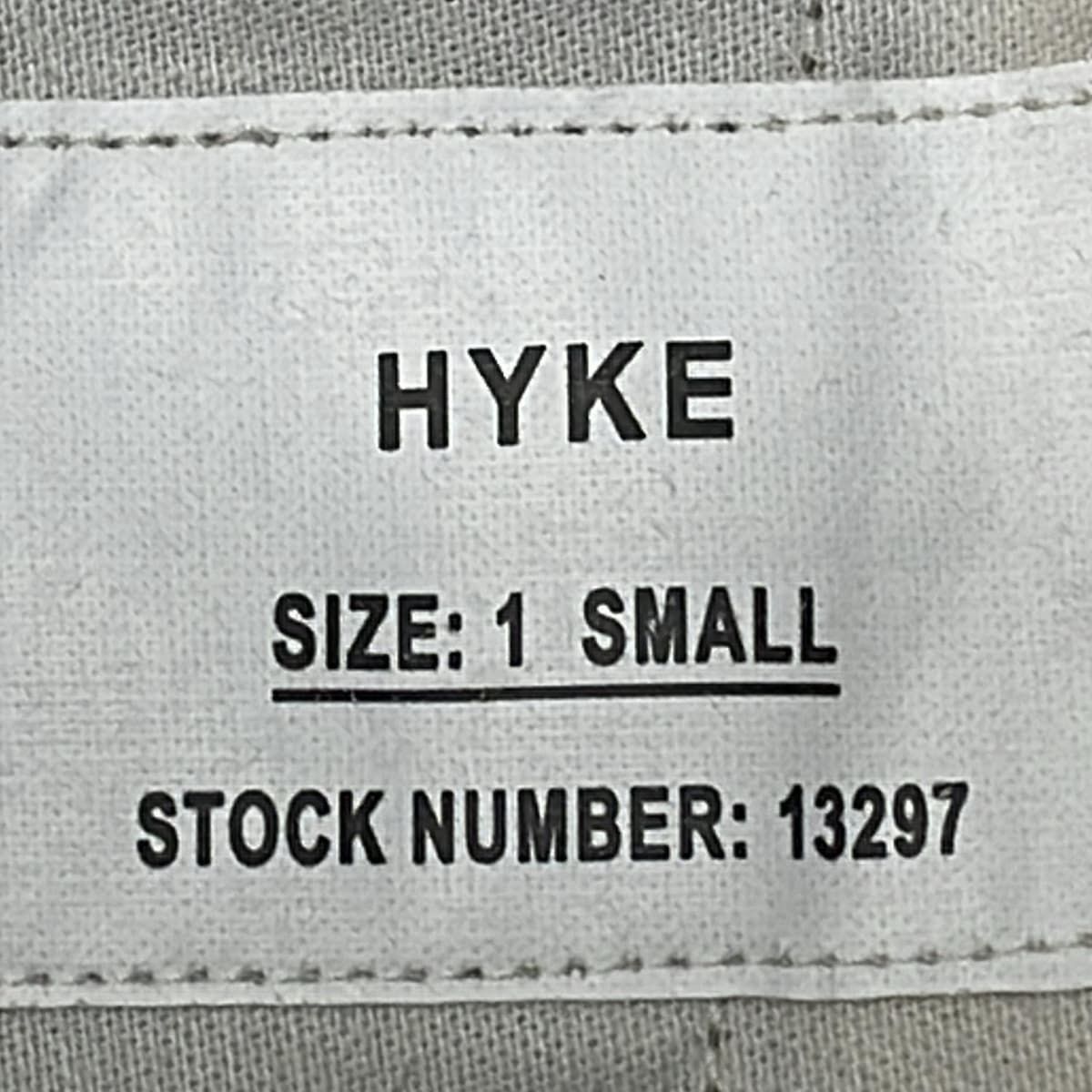 <未使用品>HYKE ベージュ ワイドパンツ サイズ1 HYKE - HYKE ハイク 15AW ワークチノワイドパンツ 152-13055