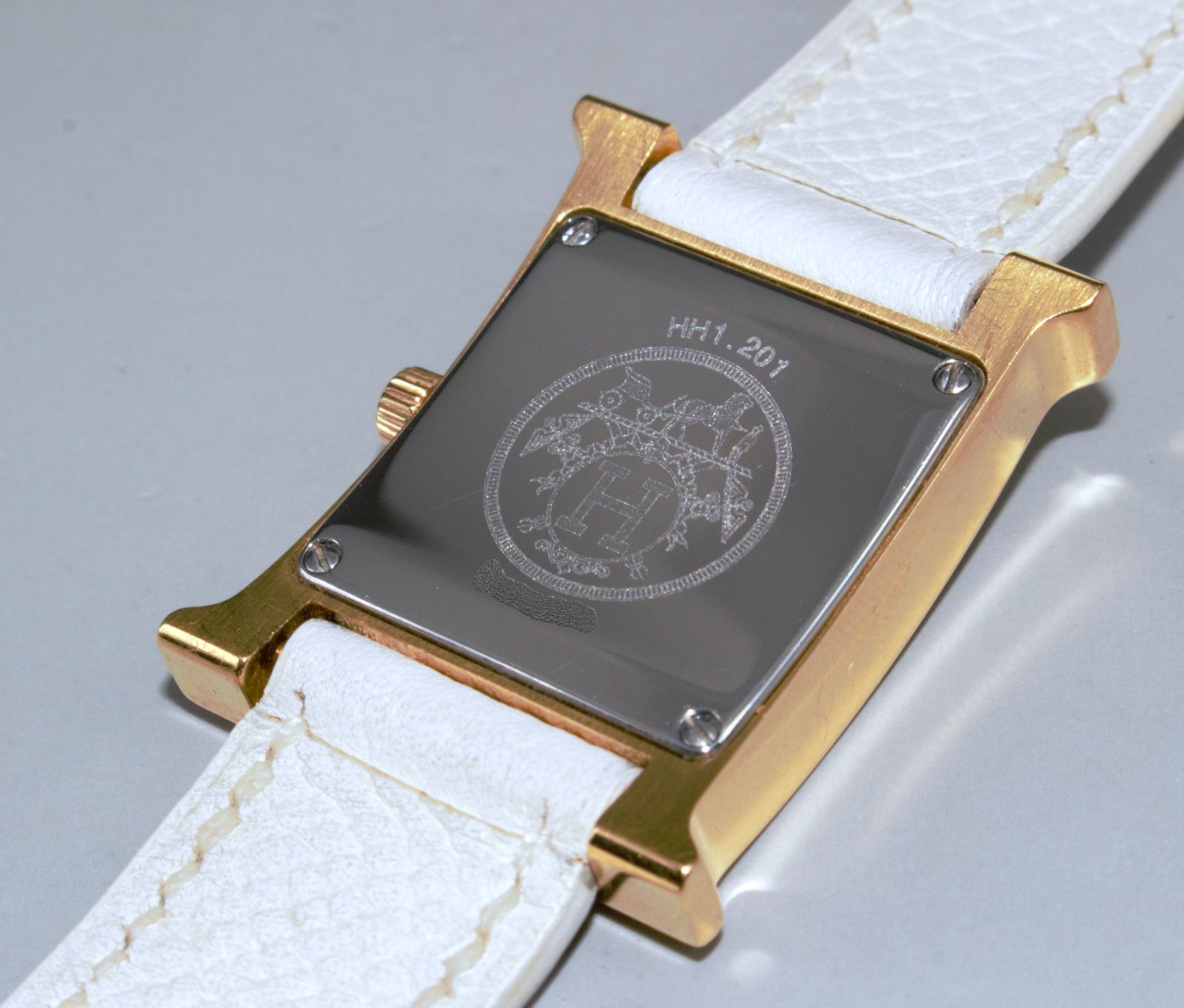 HERMES - エルメス アルソー アイボリー文字盤 コンビ Hバンド 腕時計