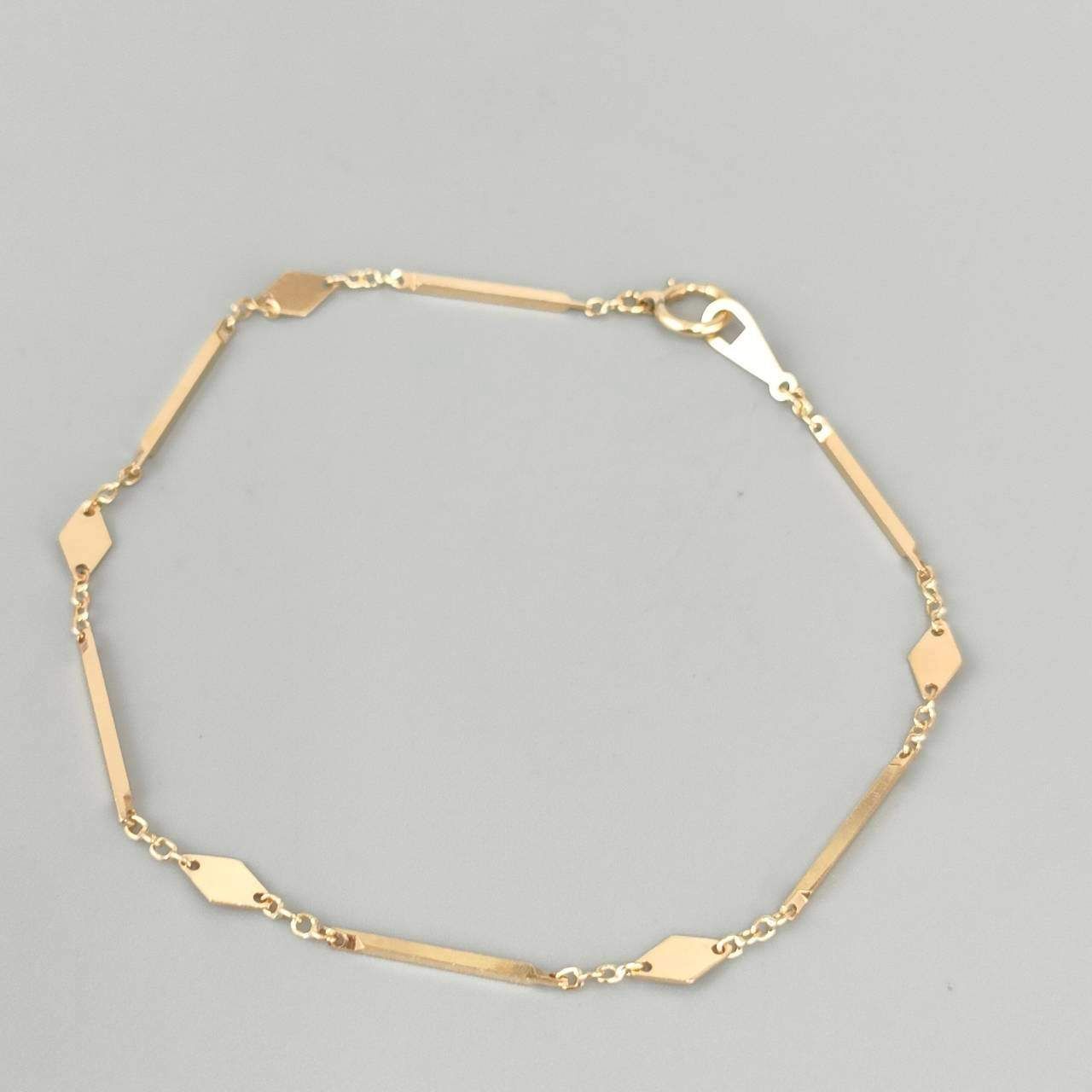 18金 K18 男女兼用 造幣局 デザインブレス 2.11ｇ 18.5㎝ D282