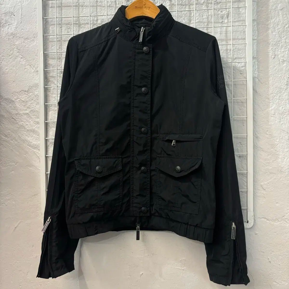 Calvin Klein ジーンズ ブラック ナイロン ジャケット S