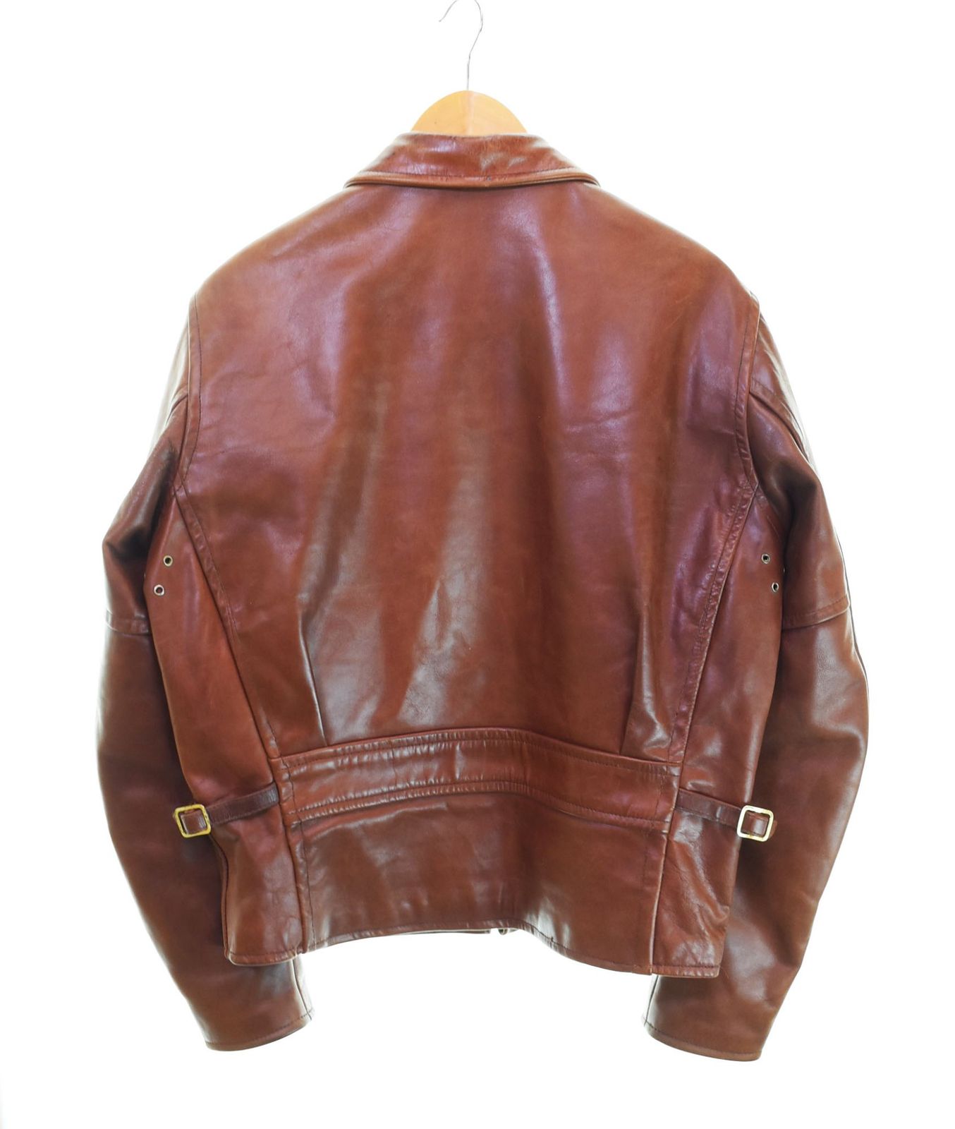 B-McCOY'S Steerhide シングルライダースジャケット 本革 牛革 Fashion