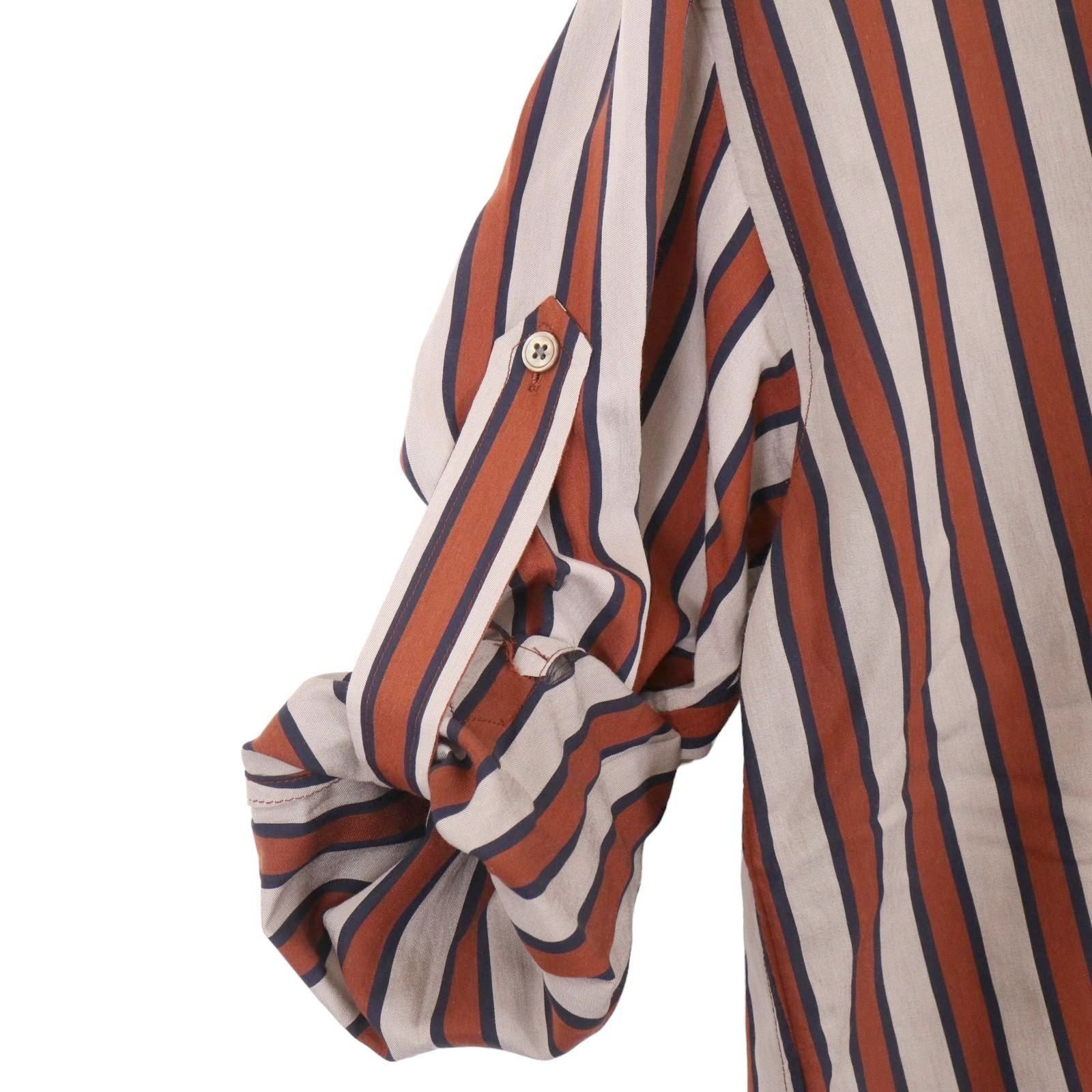 新品 Bagutta ストライプ オープンカラー シャツ BAGUTTA バグッタ ストライプオープンカラーシャツ＊