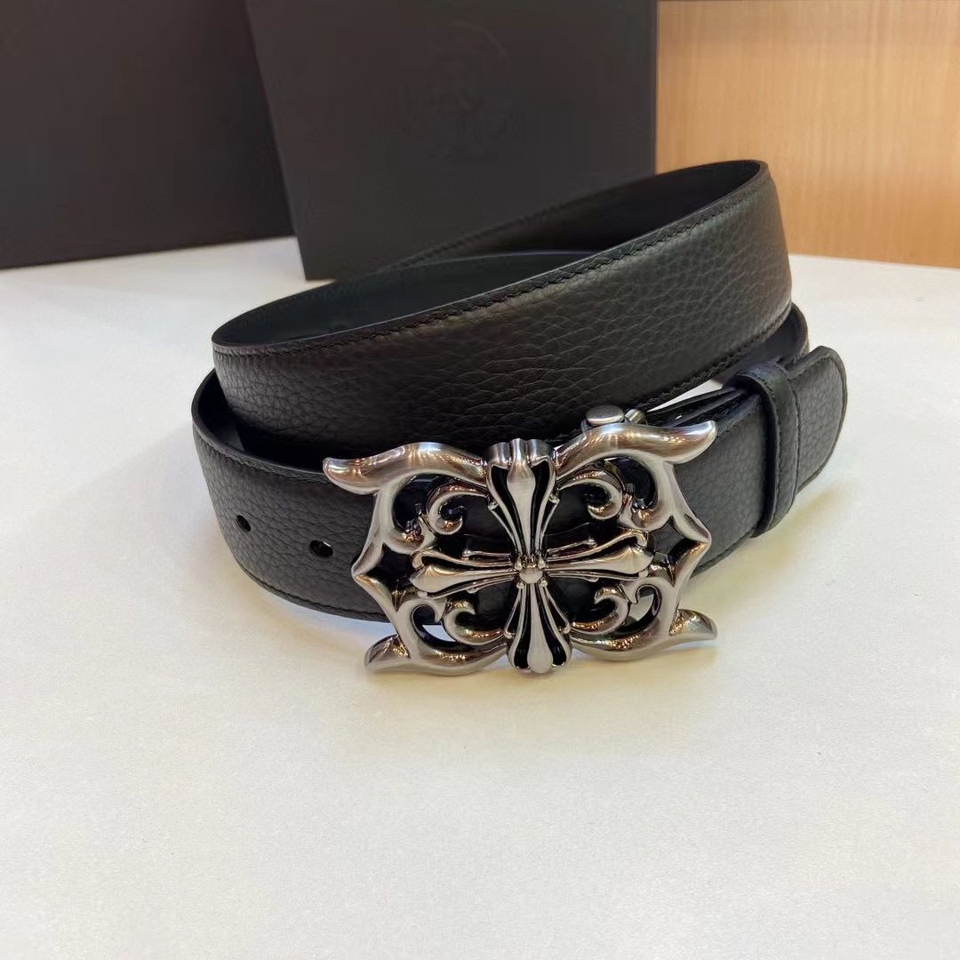 Chrome Hearts クロムハーツ ベルト メンズ ベルト幅3.8cm 十字