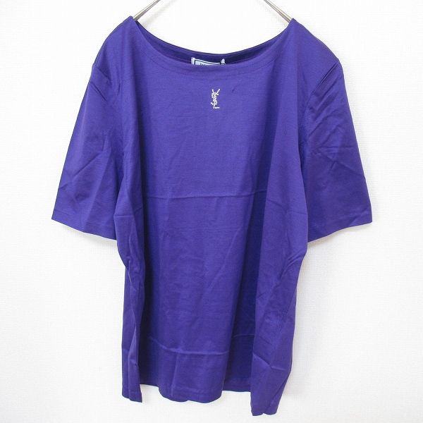 Yves Saint Laurent ラインストーン ロゴ カットソー ◯ Yves Saint Laurent ラインストーン ロゴ カットソー / イヴ