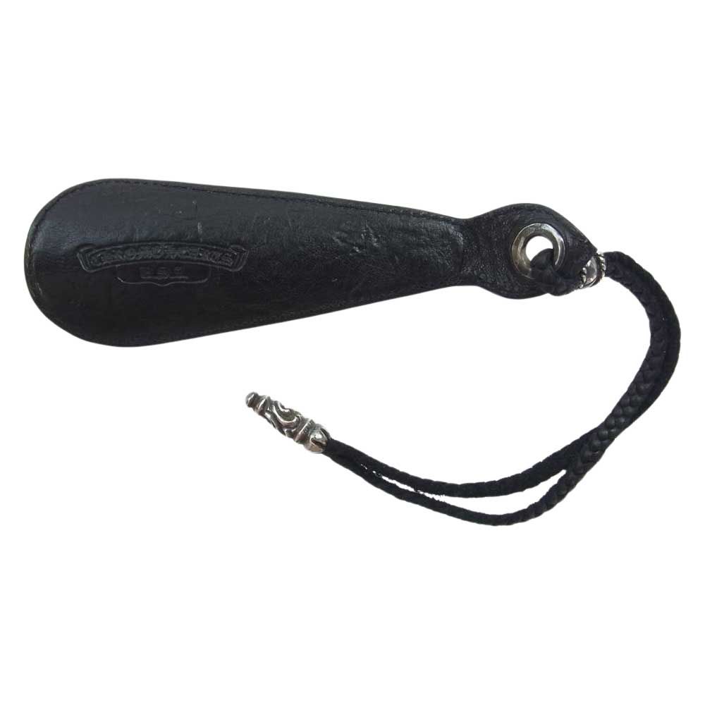 CHROME HEARTS クロムハーツ（原本無）  SHOE HORN シューホーン レザー 靴ベラ ブラック系【中古】