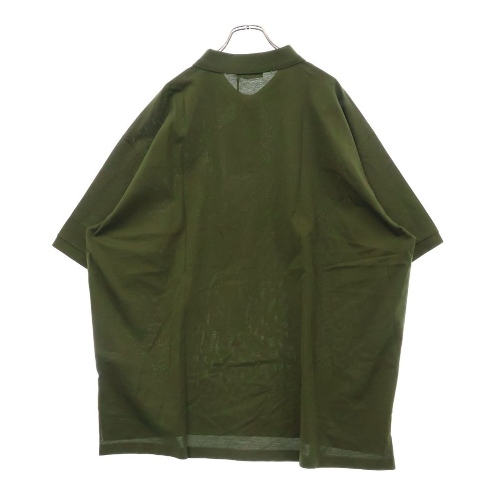 PRADA (プラダ) SILK POLO シルク 半袖ポロシャツ トライアングル