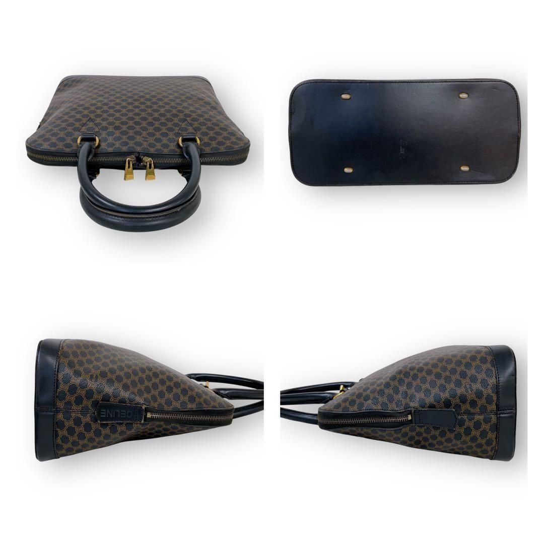 セリーヌ 2way トートバッグ 黒マカダム柄 トリオンフ 3980 DECORATOM_COM_BR