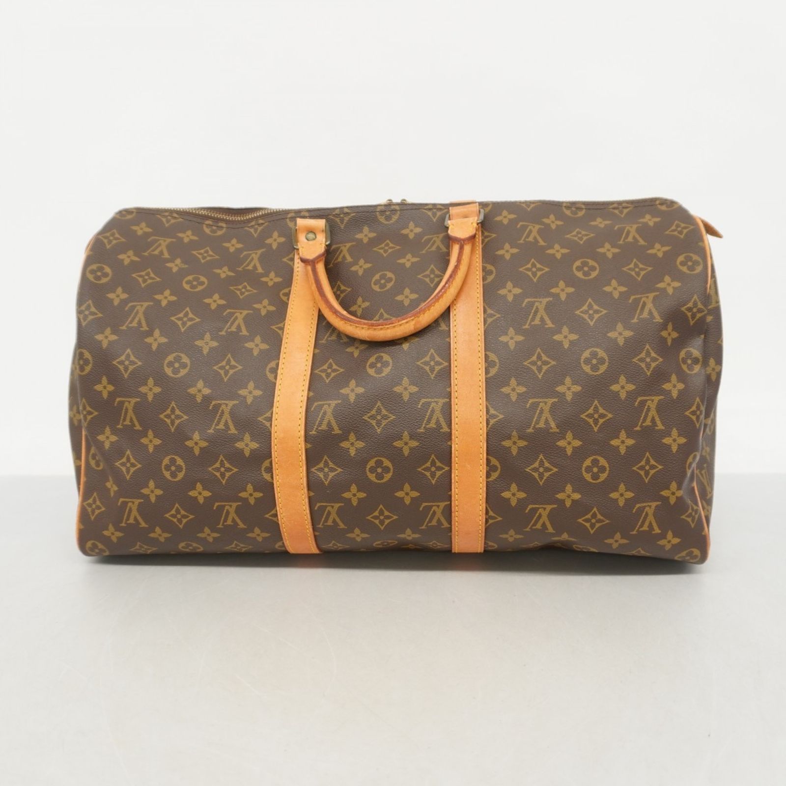 Louis Vuitton ボストンバッグ ダークブラウン モノグラム レザー
