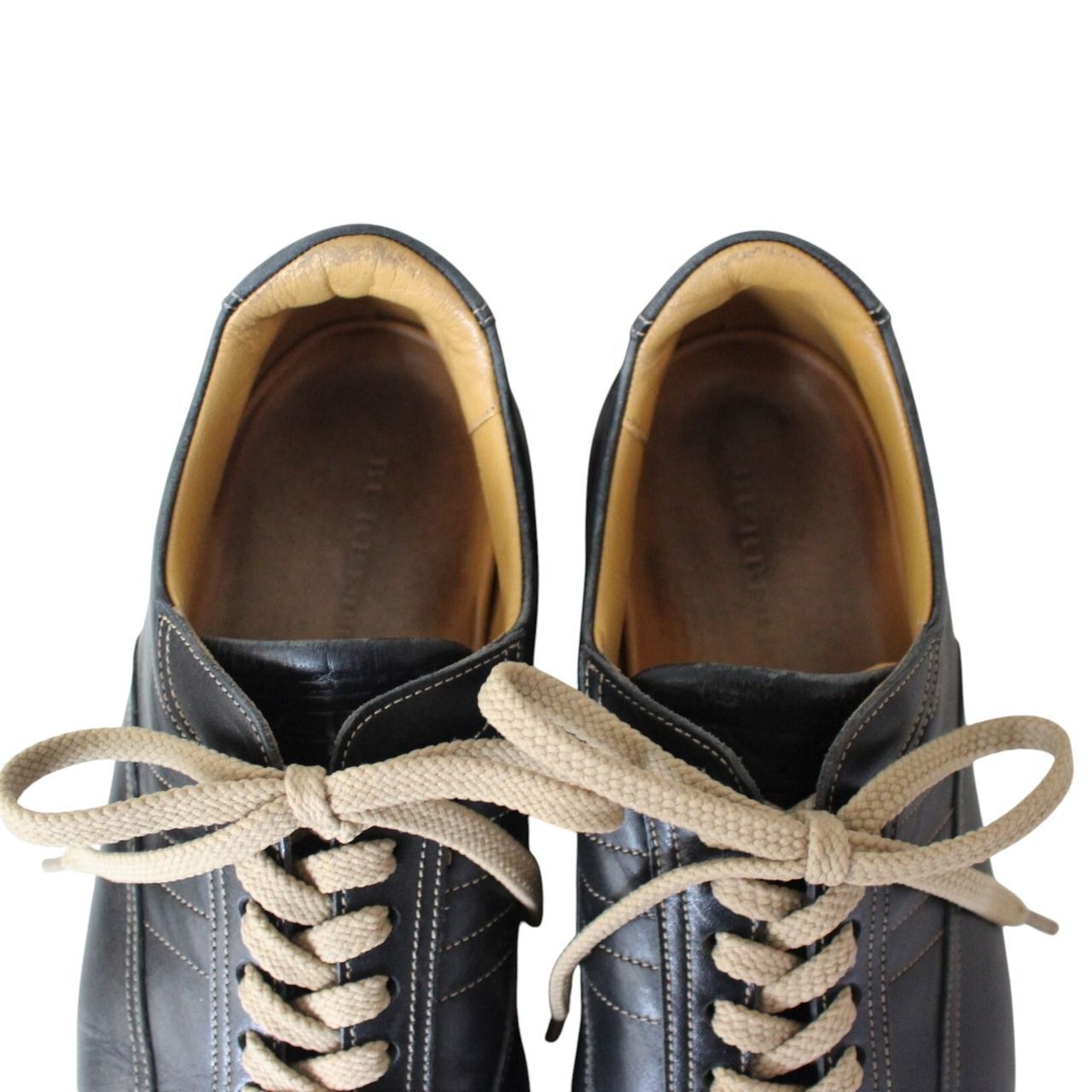 BURBERRY バーバリー レザースニーカー BU1340 黒 25 （w-1000904 