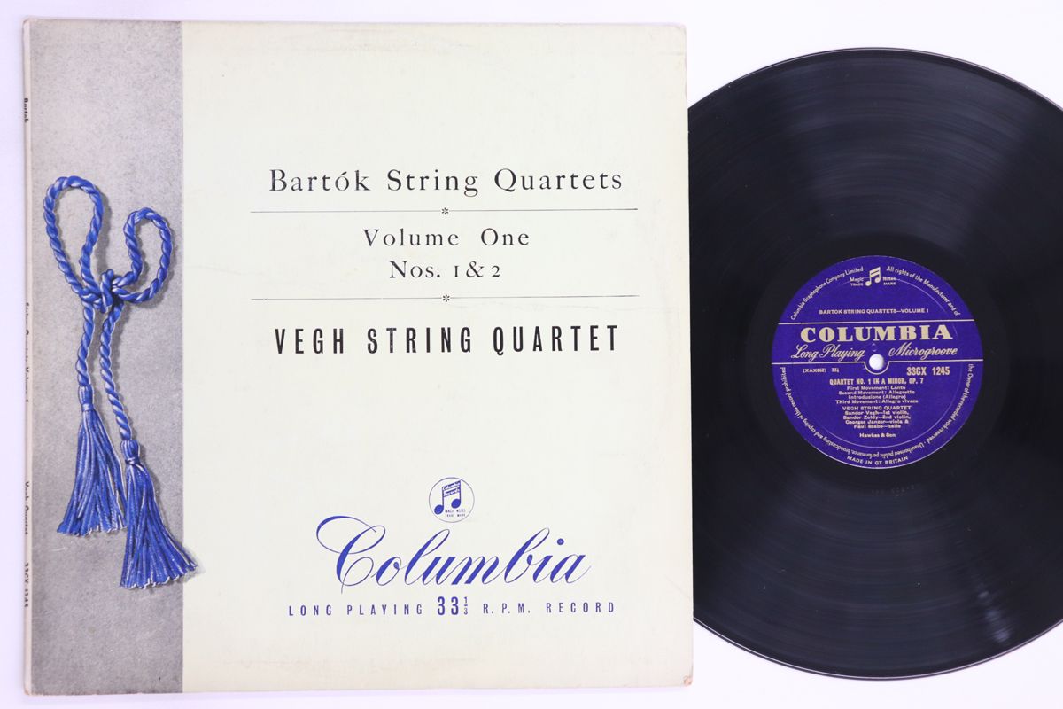 英LP ヴェーグ四重奏団 バルトーク 弦楽四重奏曲 第1巻 第1番 / 第2番 33CX1245 COLUMBIA /00260 英LP ヴェーグ四重奏団 バルトーク 弦楽四重奏曲 第1巻 第1番 / 第
