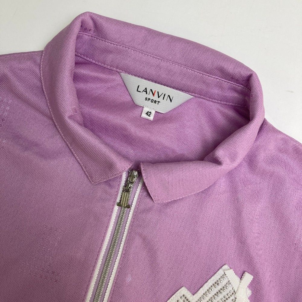 サイズ：42 LANVIN SPORT ランバン スポール ハーフジップ 長袖
