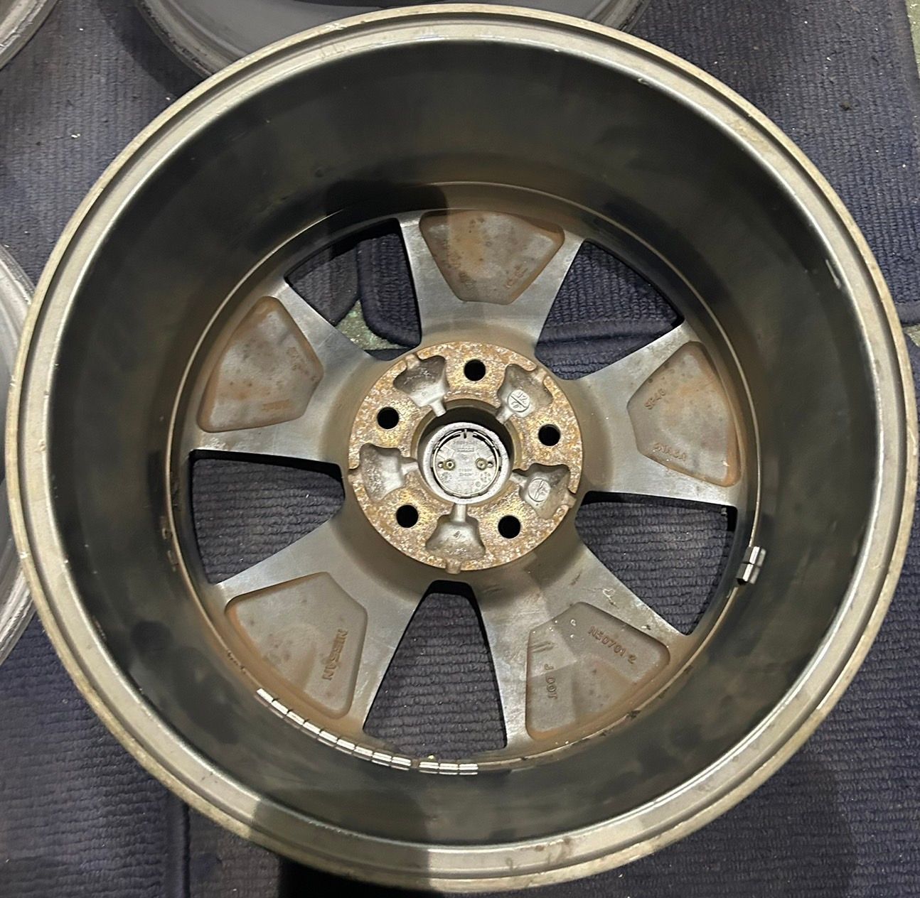 日産 リーフ 純正 17インチ ホイール4本 6.5J 45 PCD114.3 ハブ
