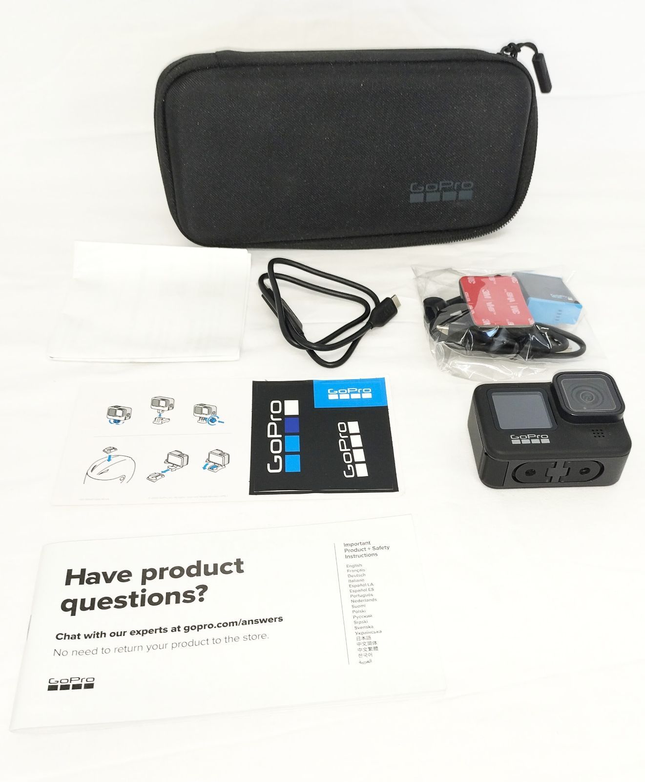 動作品 GoPro HERO9 Black CHDHX-901-FW ウェアラブルカメラ アクションカム ゴープロ