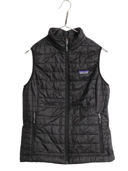 19年製 パタゴニア ナノ パフ ベスト レディース S / Patagonia 中綿 ナイロン キルティング フルジップ アウトドア パッカブル  重ね着 黒 - メルカリ