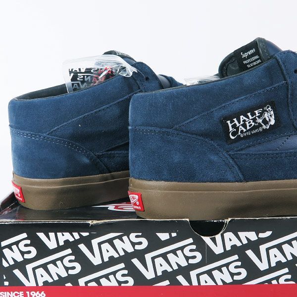 新品同様 SUPREME シュプリーム x VANS バンズ HALF CAB 