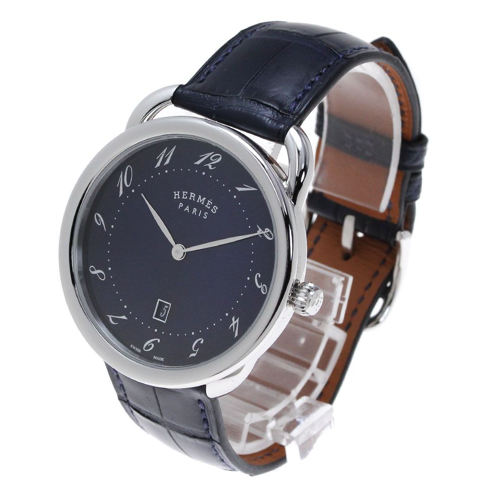 エルメス HERMES AR7Q.810 アルソー デイト クォーツ メンズ美品内箱