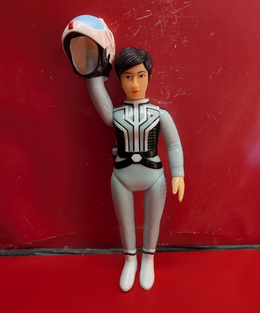 新品未開封 昭和レトロ 当時物 M1号ソフビ アンヌ隊員 ウルトラセブン