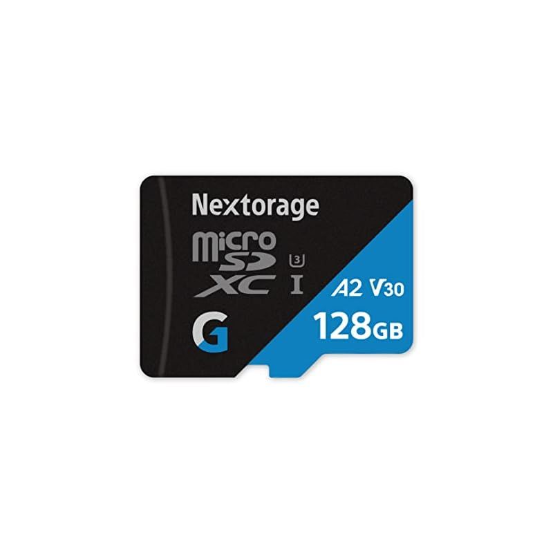 Nextorage ネクストレージ メーカー 128GB microSDXC UHS-I U3 V30 A2 メモリーカード Gシリーズ Switch スイッチ 動作検証済み SDアダプター付き ファイル復元ソフト付属 読み出し最大100MB|s 書き 1