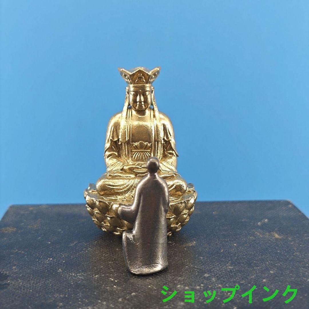 仏教美術 仏像 地蔵王仏像 小仏像 銅製 銅器 仏教美術 中国 仏像 水月観音 小仏像 銅製 銅器 - メルカリ