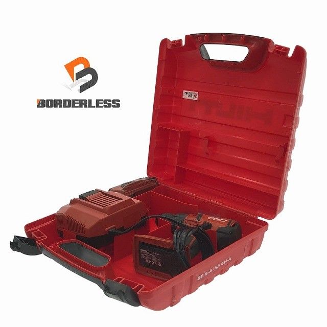 品 HILTI ヒルティ 22V 充電式ハンマードリルドライバー SF 6H-A22 バッテリ1個 充電器 ビット付6本 ♥ 付き