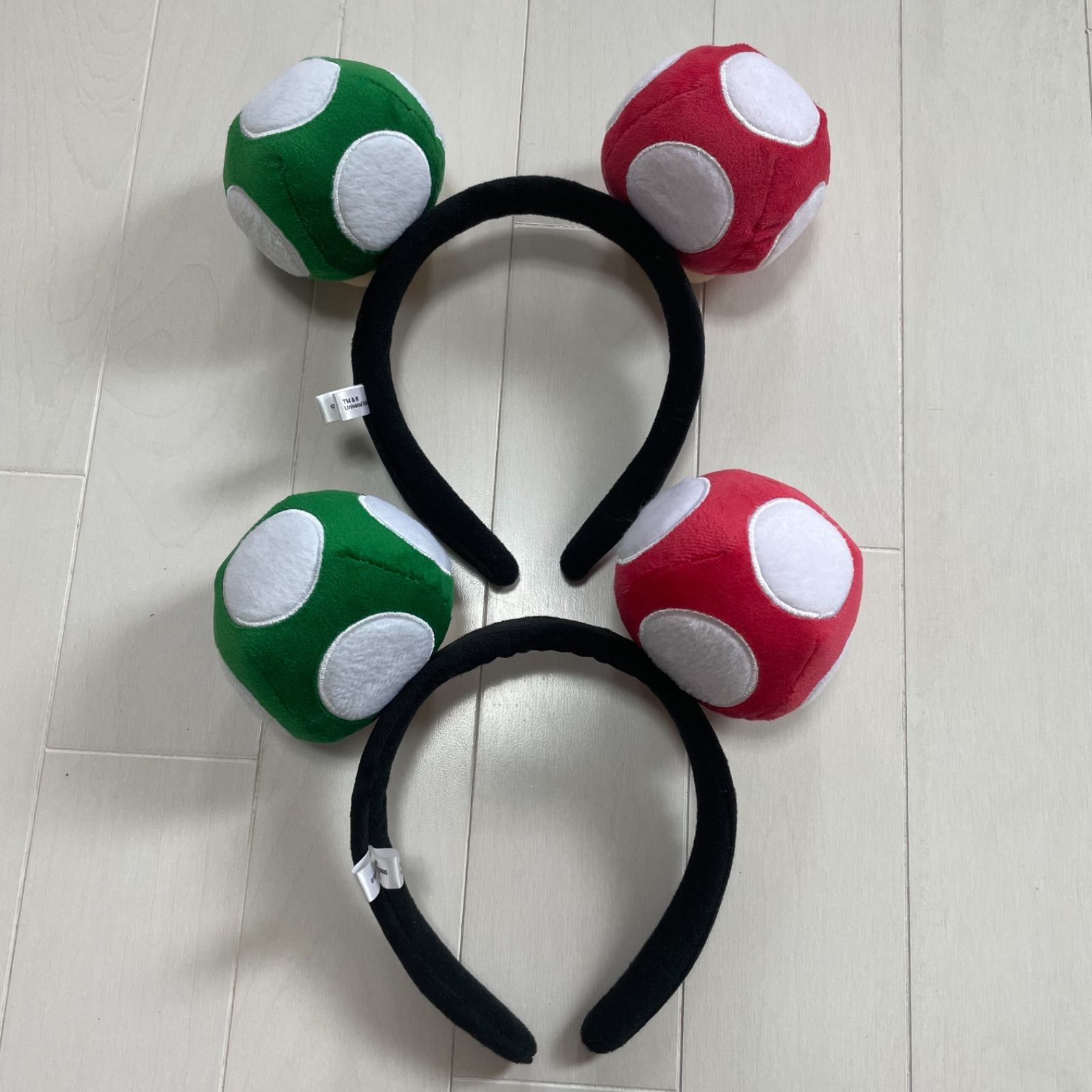 【カチューシャ】スーパーキノコ １ＵＰキノコ ユニバ カチューシャ マリオ スーパーキノコ/1UPキノコ