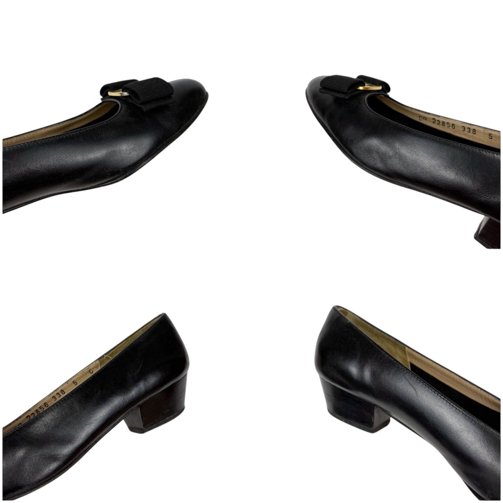 サルヴァトーレフェラガモ Salvatore Ferragamo パンプス ヴァラリボン  