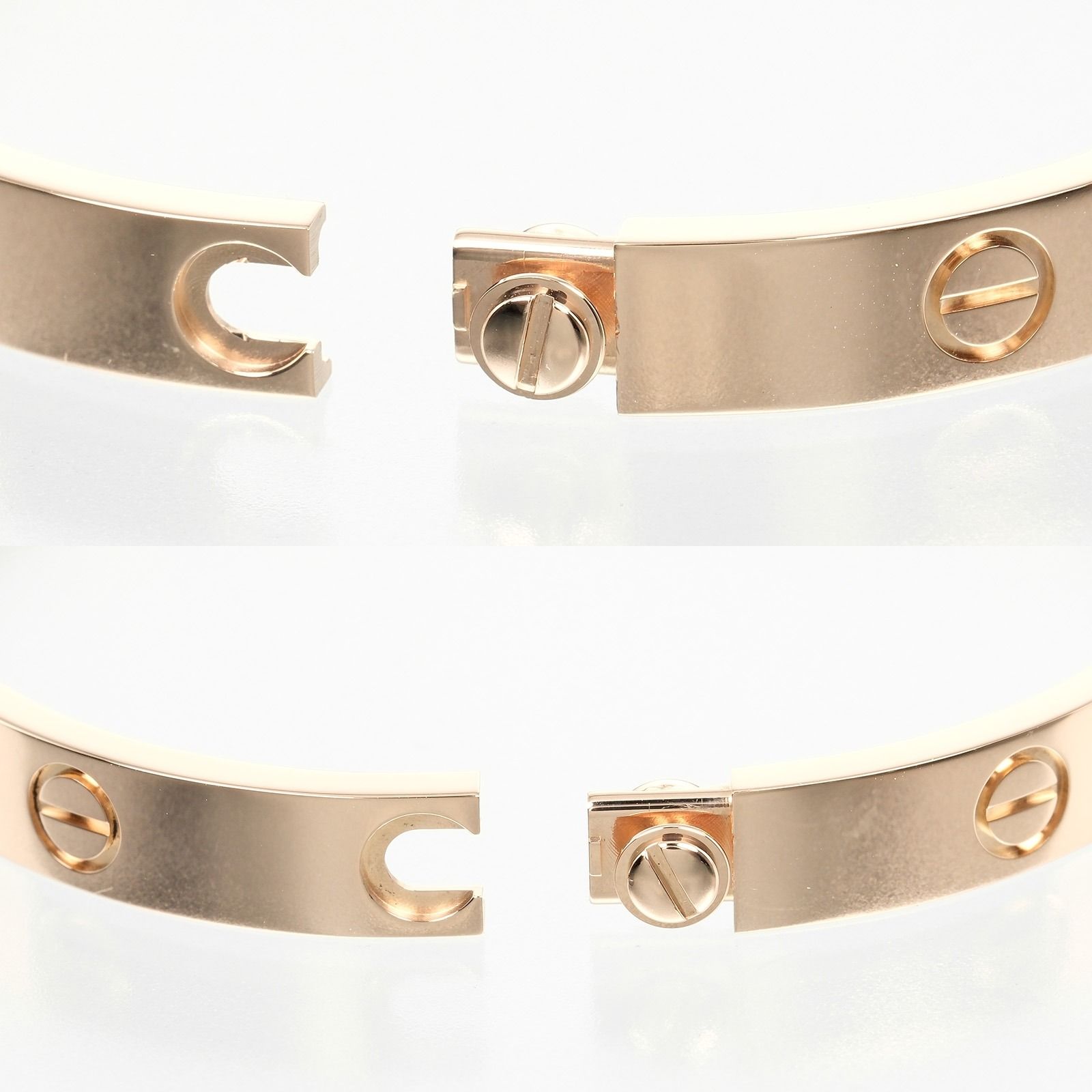 CARTIER】カルティエ ラブ #16 K18ピンクゴールド×4Pダイヤモンド