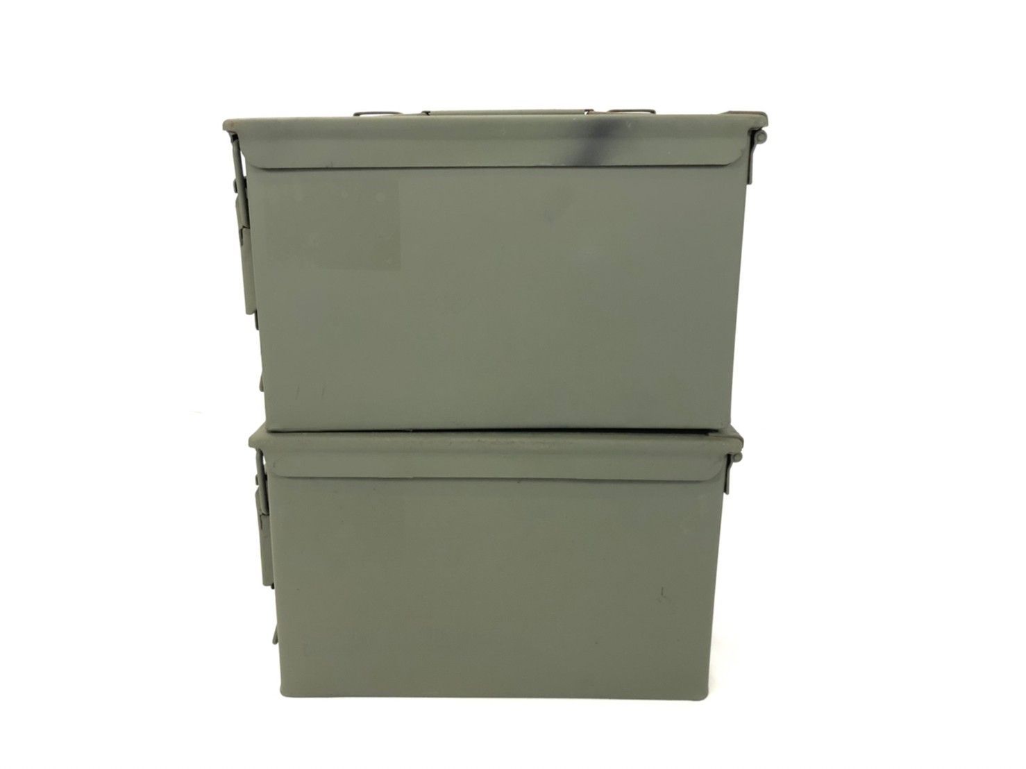米軍放出品 アンモ缶ケース 2個 弾薬箱 工具箱 サバゲー ミリタリー