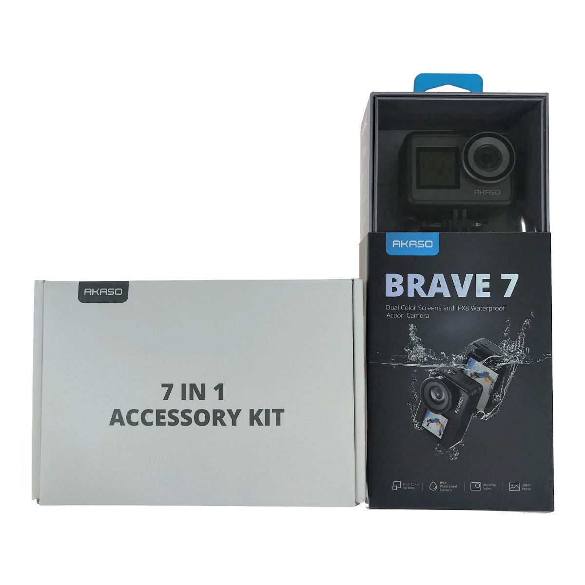 AKASO BRAVE7 アクションカメラ＋アクセサリーキットセット - メルカリ