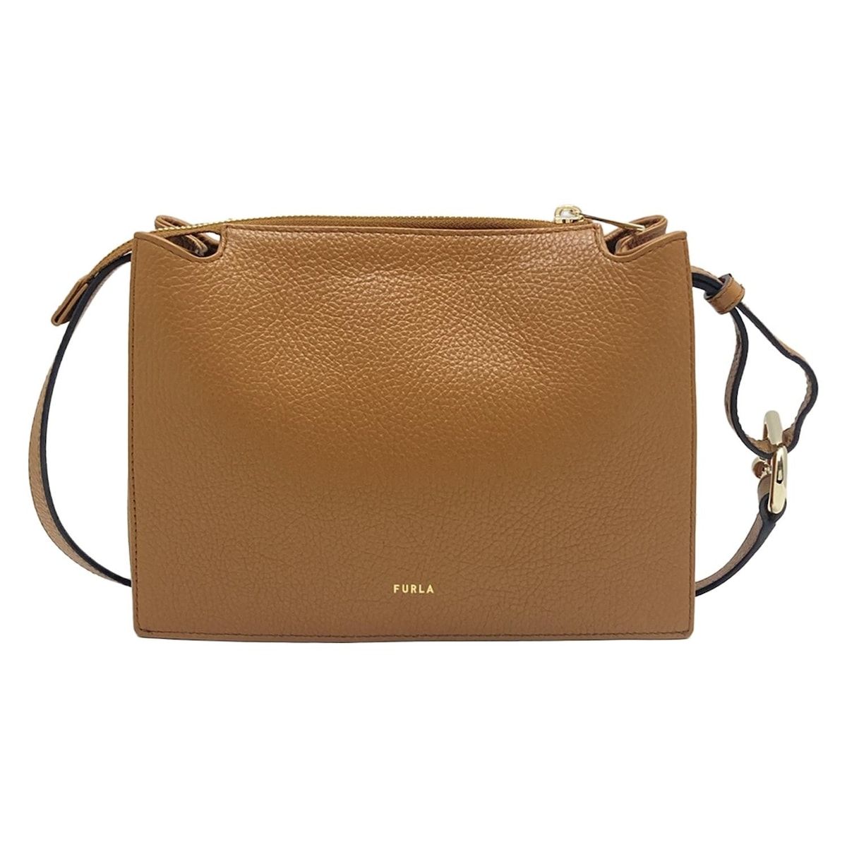 FURLA(フルラ) ショルダーバッグ美品 ヌヴォラ ブラウン 斜