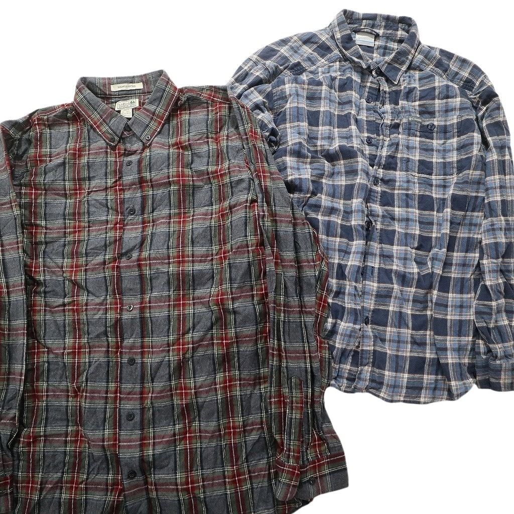 古着卸 まとめ売り アウトドアブランドMIX 長袖シャツ 10枚セット  