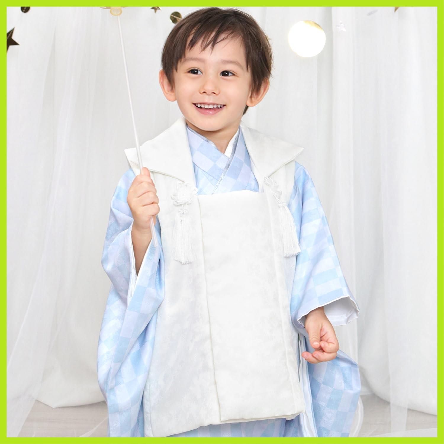 くすみ しちごさん フルセット 被布 男の子 着物 3歳 七五三