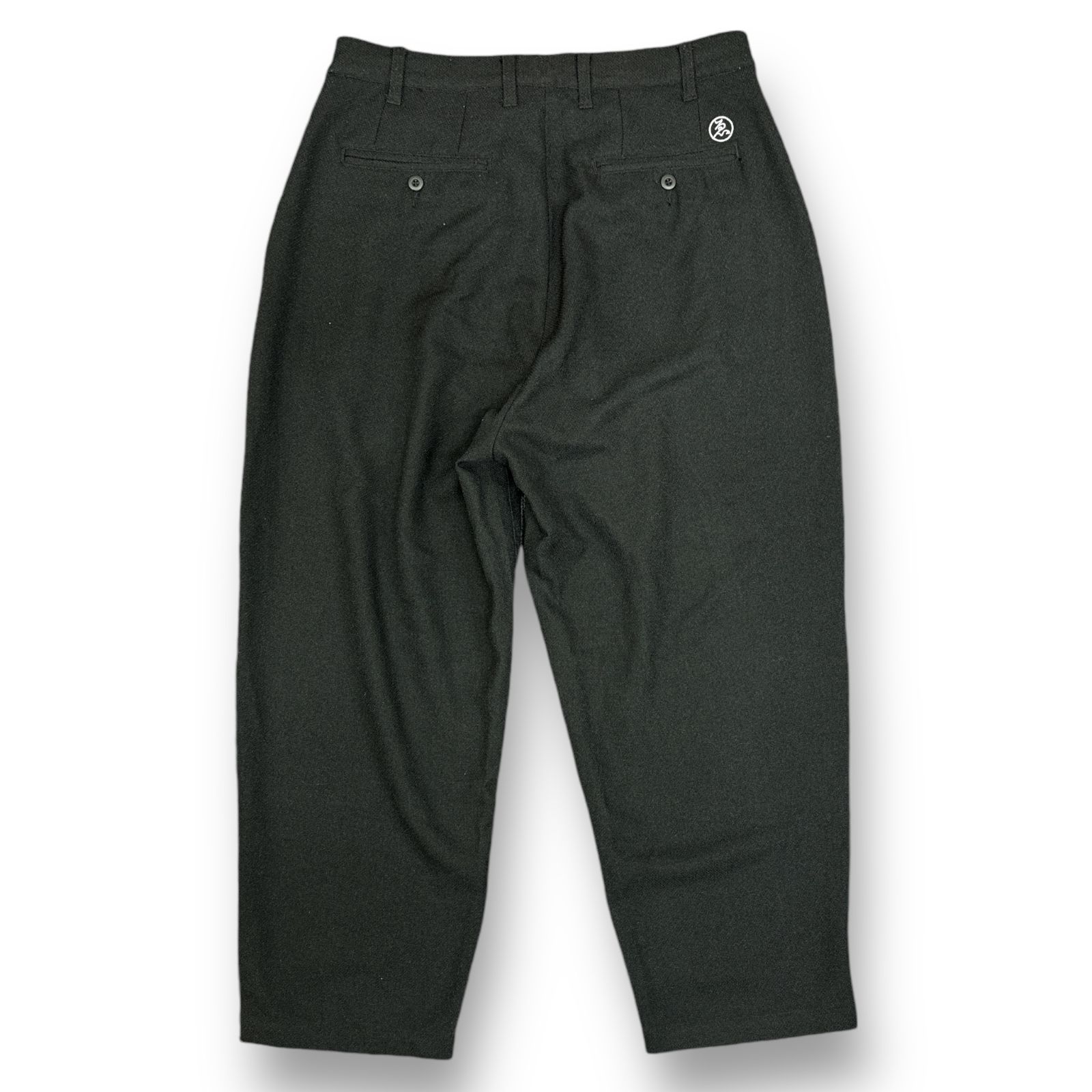 Evisen 2タックスラックスパンツ ワイドパンツ エビセン ブラック L