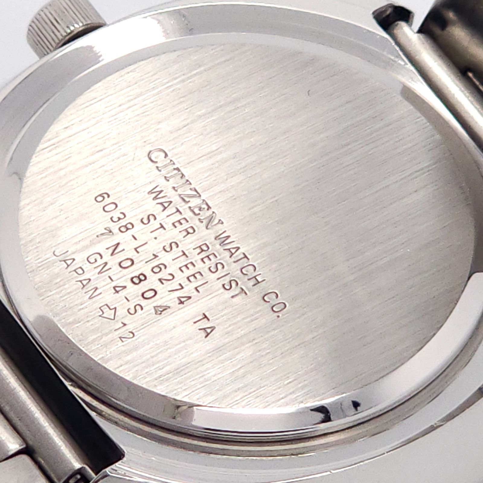 ☆本体良品 CITIZEN シチズン インディペンデント 6038-L16274 QZ 動作