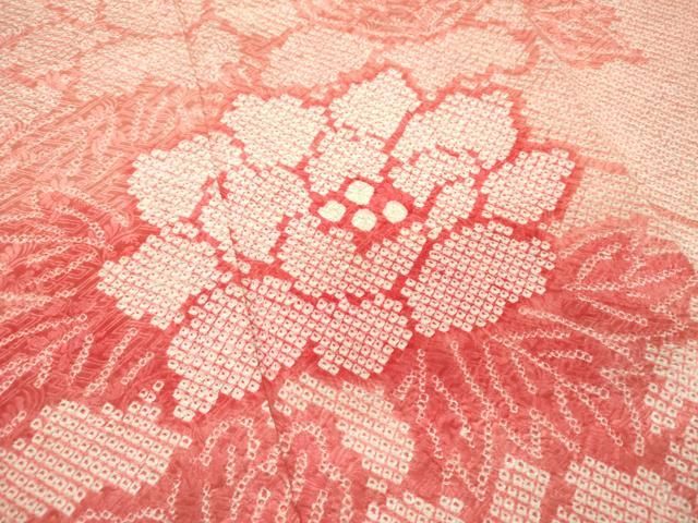 平和屋着物○豪華振袖 総絞り 牡丹文 正絹 逸品 DAAQ2773ps
