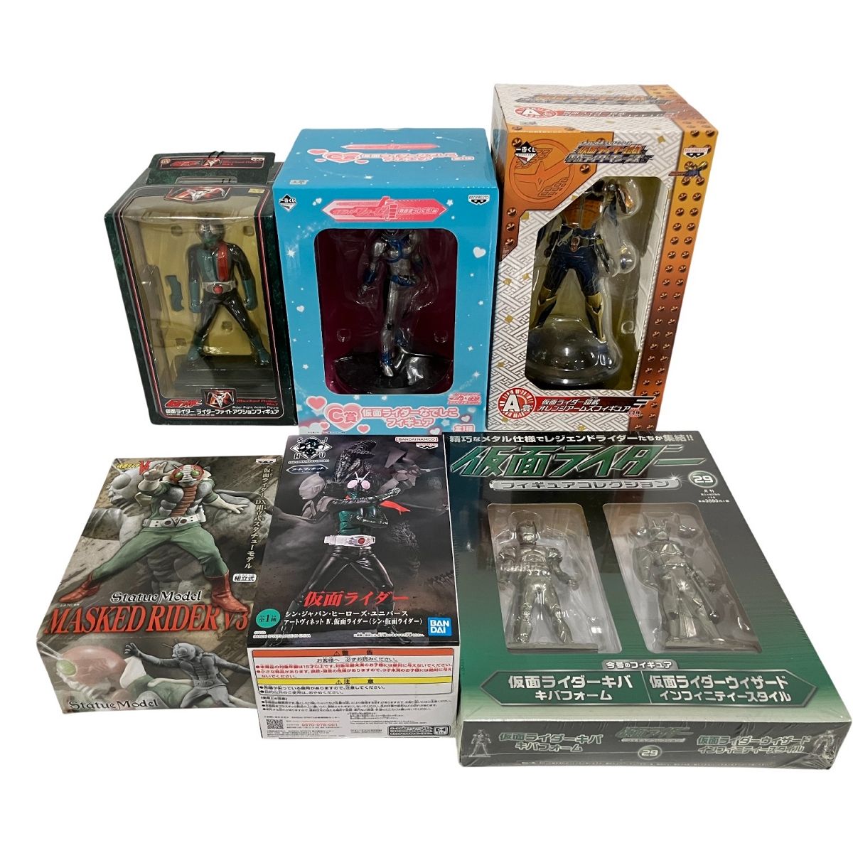 仮面ライダー フィギュア おまとめ 6点セット 1点のみ開封 ジャンク B10541089