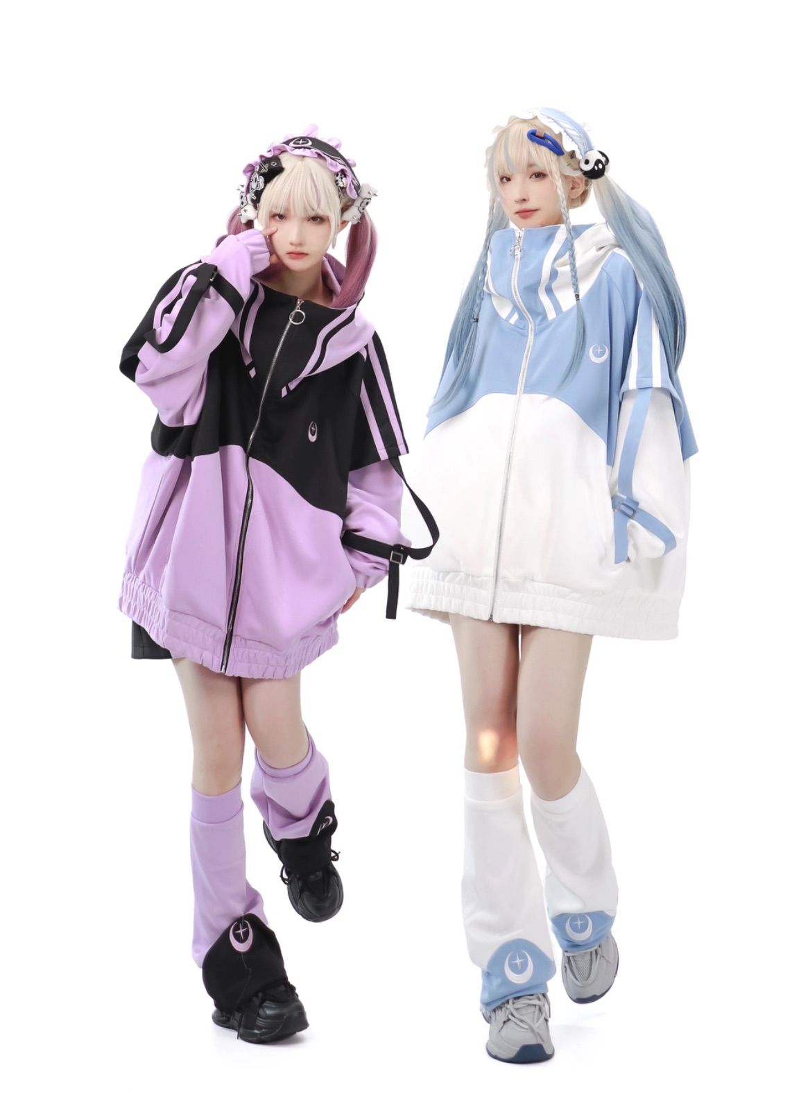 パープル サブカル 服 オーバーサイズ 大きめ ゆったり 原宿