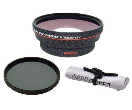 【中古】「非常に良い」ソニー アルファ A5000 HD (高精細) 0.5倍広角レンズ マクロ + 82mm 円偏光フィルター + Nw Direct マイクロファイバークリーニングクロス+ (リング4 中古】「非常に良い」ソニー アルファ A5000 HD (高精細) 0.5倍広角