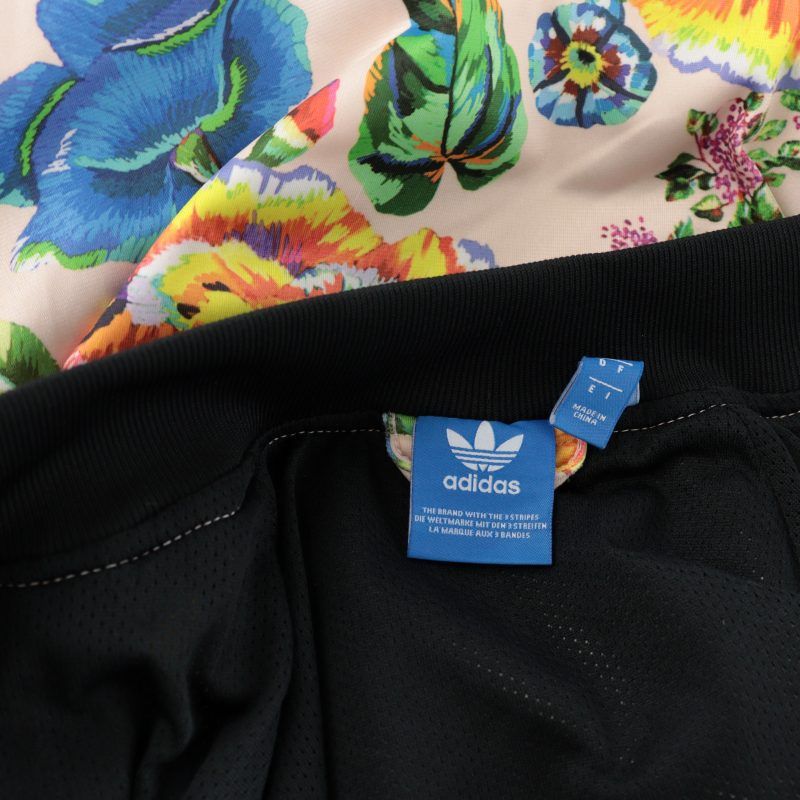 adidas アディダス 刺繍 バラ柄 花柄 総柄 トラックジャケット L