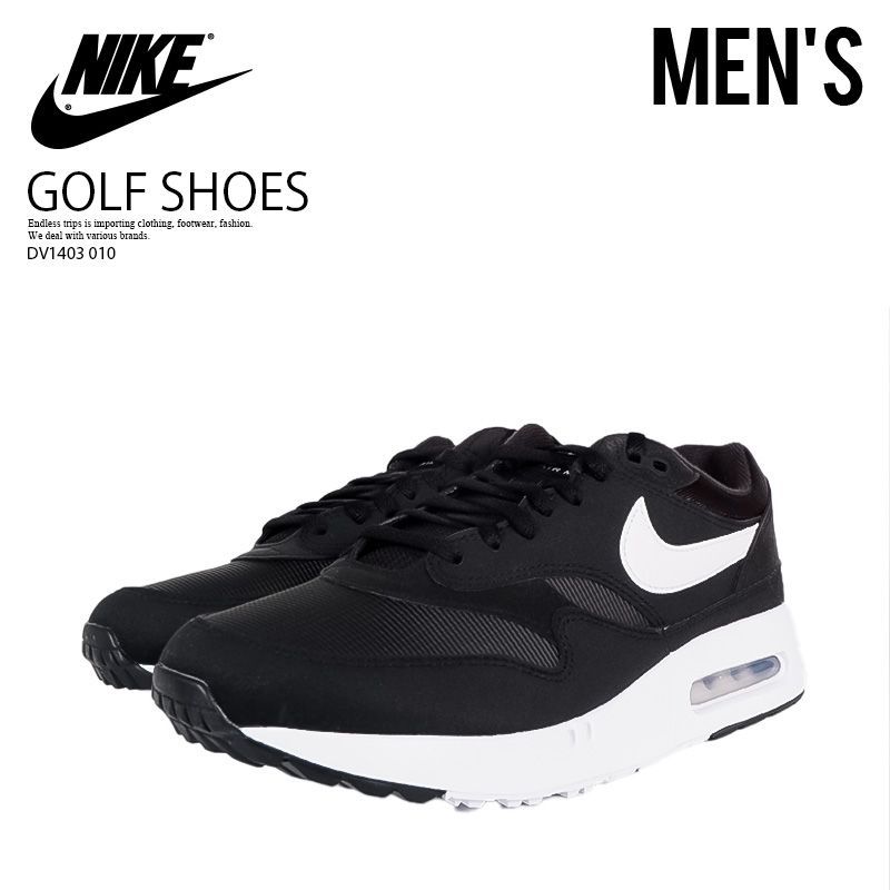 NIKE (ナイキ) AIR MAX 1 '86 OG G (エア マックス 1 '86 オリジナル G) メンズ ローカット スパイクレス ゴルフ シューズ スニーカー タイプ ハイテク カジュアル 軽量 防水 タウンユース 普段使い DV1403 010