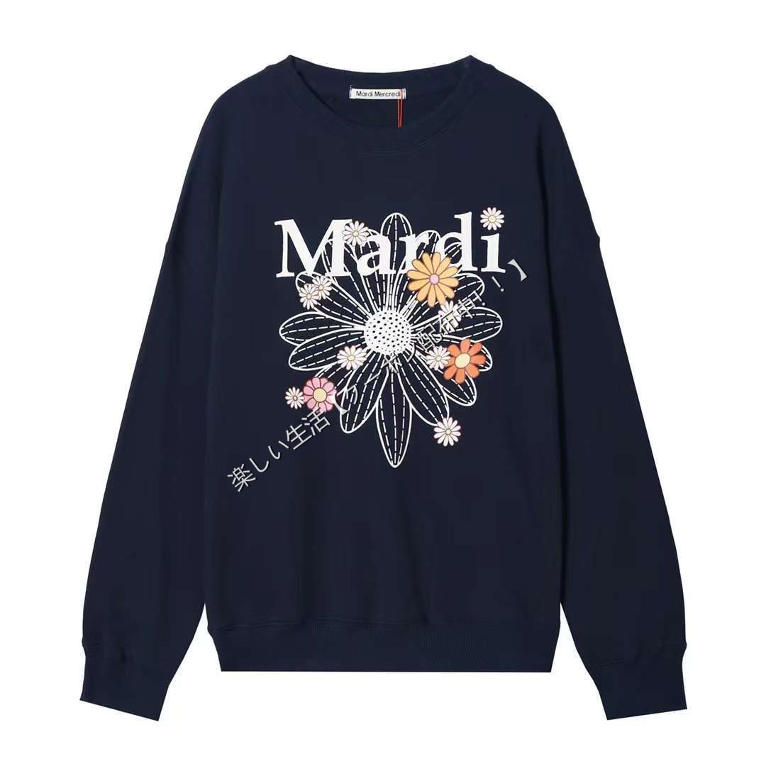 新品、未使用 ❤ Mardi Mercredi マルディメクルディ パーカー スウェット シャツ トレーナー FLOWER MARDI フラワー  マルディ レディース 2色 - メルカリ