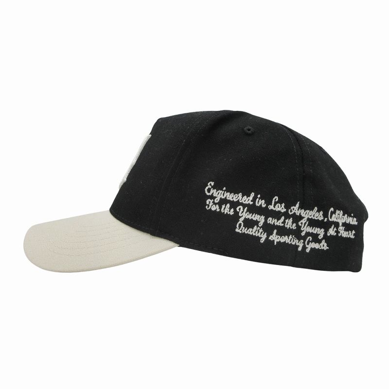 極美品 24AW アミリ AMIRI MA Logo Canvas Cap ロゴ キャンバス
