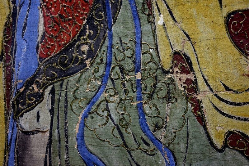 中国美術　絵画　古画　額装　布絵肉筆画　仏画　反弾琵琶図 中国美術 絵画 古画 額装 布絵肉筆画 仏画 反弾琵琶図 - メルカリ