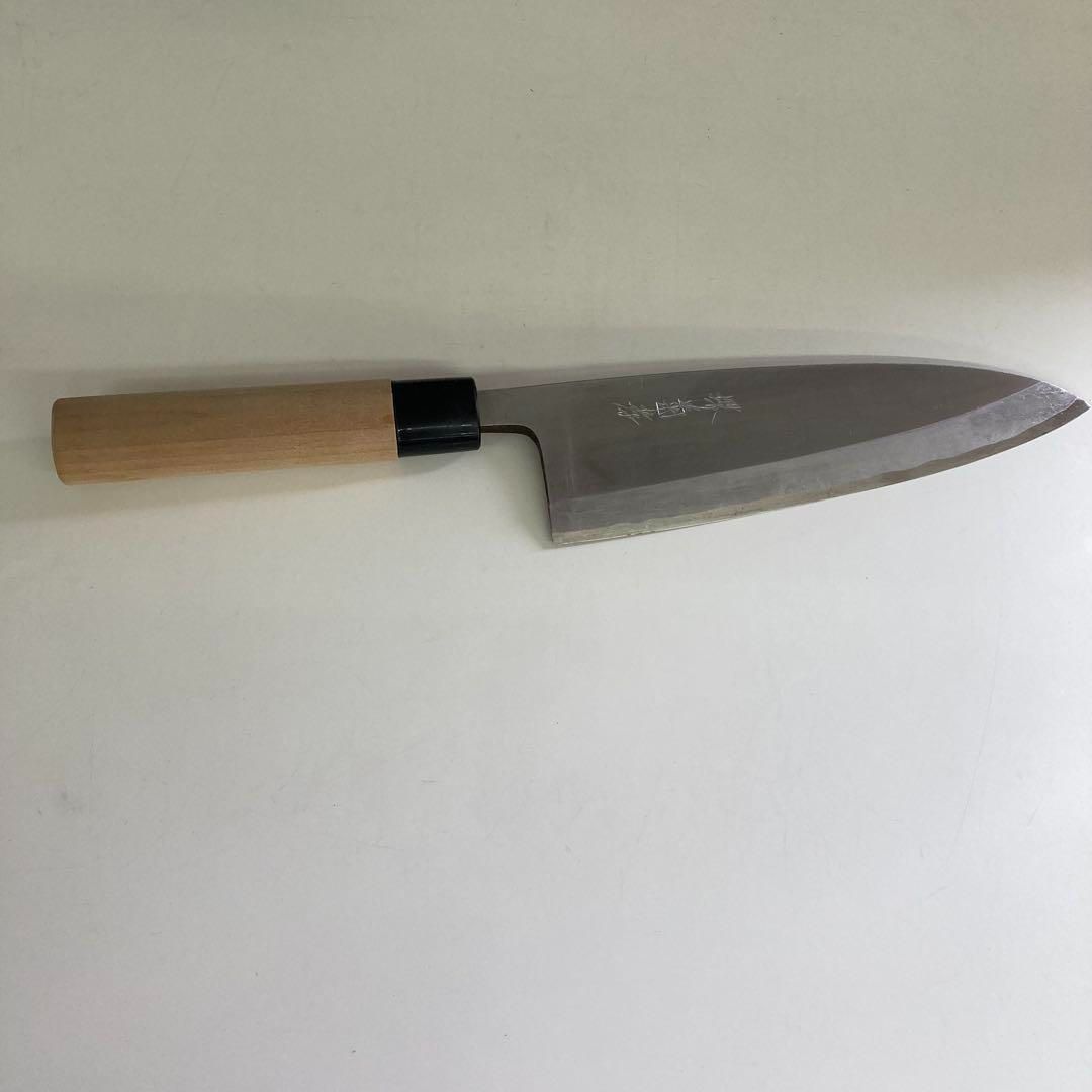 柳刃包丁 堺菊考　210mm 改良霞研　美品 良品 堺菊孝 改良霞研 料理包丁 210m/m 出刃包丁 別打 - メルカリ