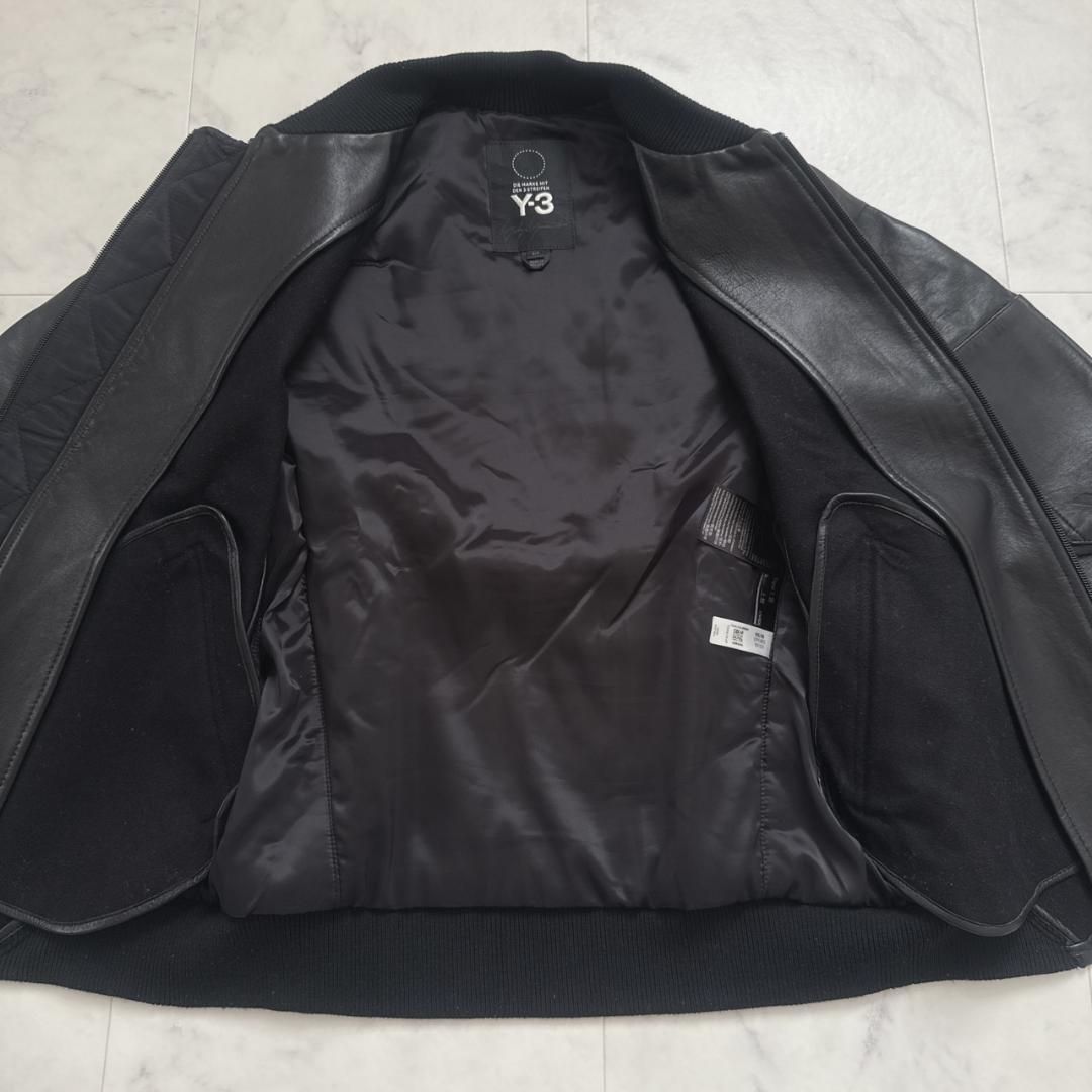 Y-3 羊革BOMBER JACKETラムレザー ボンバージャケット S