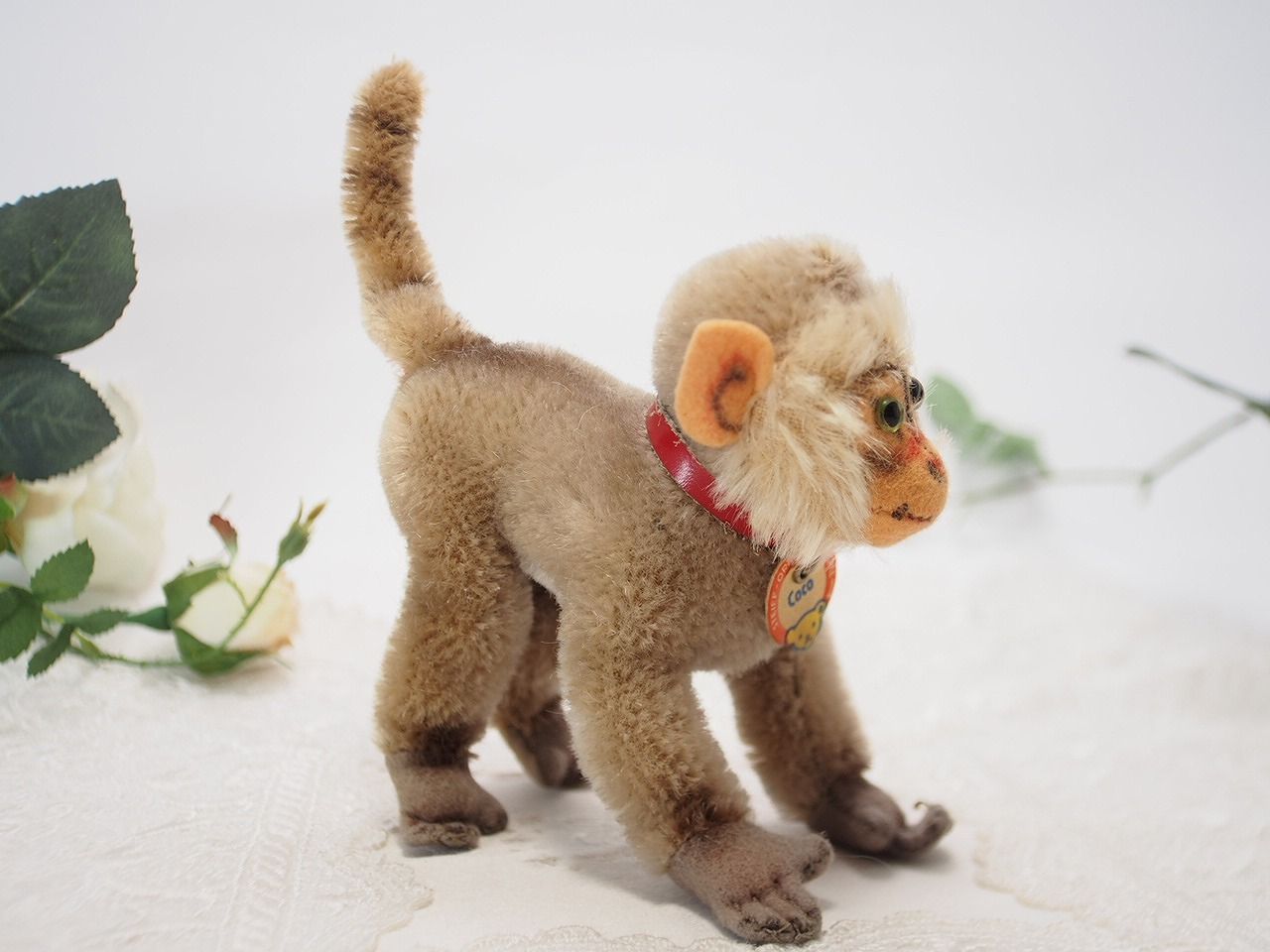 ヴィンテージ シュタイフ ヒヒ Baboon Coco 送料無料☆シュタイフ☆Baboon Coco 14cm オールID's完品☆ヒヒ