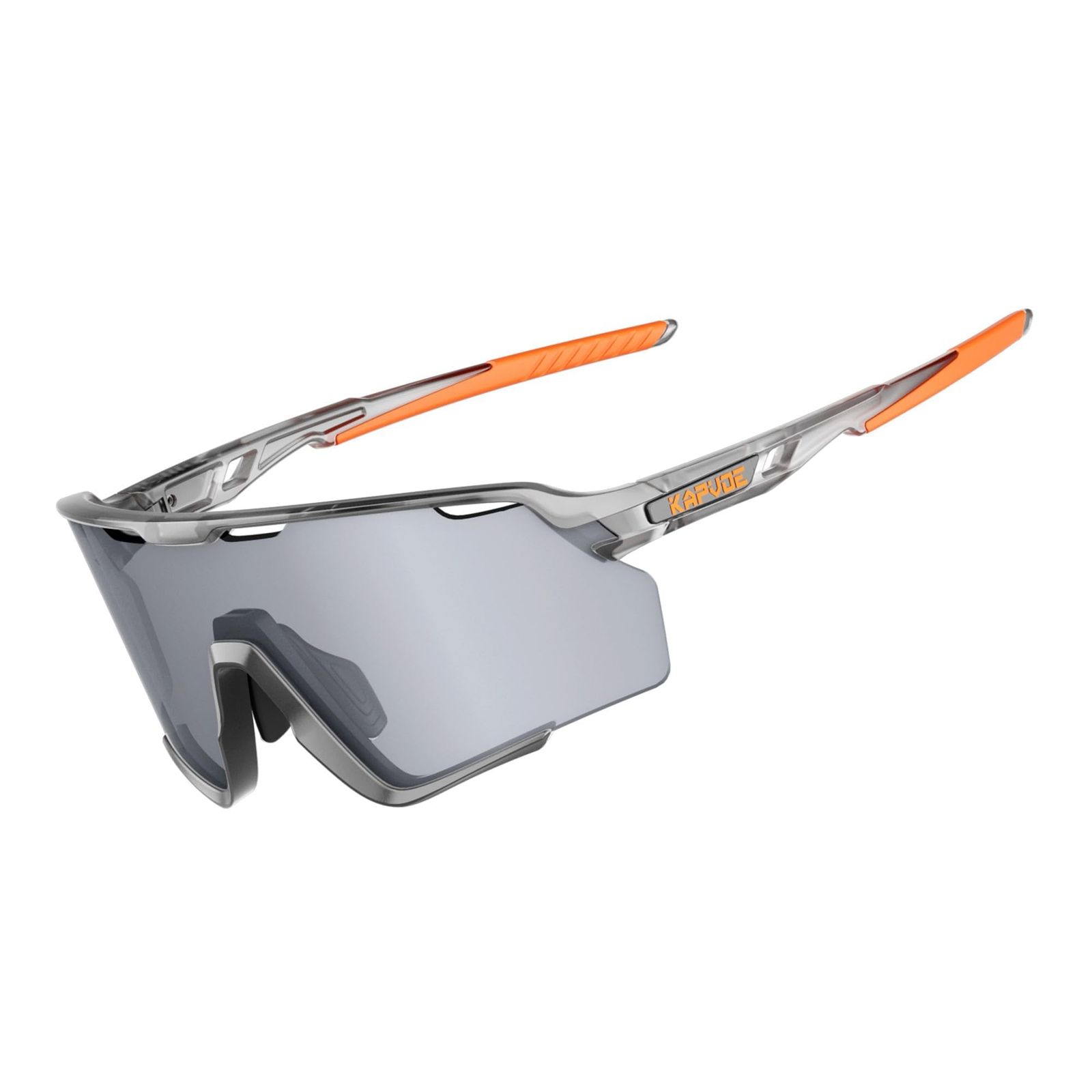 KAPVOE ロードバイク サングラス メンズ レディース 偏光 調光 レンズ トライアスロン バイク自転車 対応 スポーツサングラス 防曇コート 軽量TR90フレーム UV400 紫外線カット