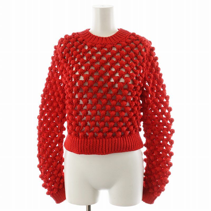ジルサンダー JIL SANDER 25SS LS CN JUMPER SHRUNKEN FIT ニット セーター 長袖 34 赤 レッド J02GP0213 /AN39 レディース ジルサンダー JIL SANDER 25SS LS CN JUMPER SHRUNKEN FIT
