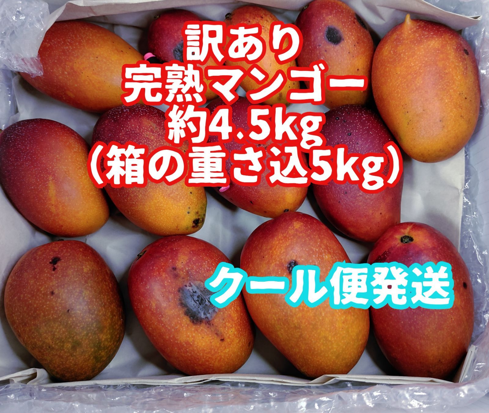 ◉家庭用•訳あり 1◉ 約4.5kg 沖縄産 完熟マンゴー（アップル