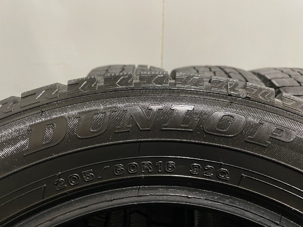 DUNLOP WINTER MAXX WM02 205/60R16 16インチ スタッドレス 4本 23年製 レガシィツーリングワゴン プリウスα ノア SX4等　(KTJ056)